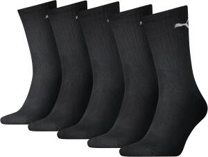PUMA Unisex Crew Socken, Schwarz, 39-42 EU