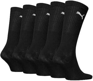 PUMA Unisex Crew Socken, Schwarz, 39-42 EU