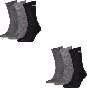 PUMA 6 Paar Sportsocken Tennis Socken Gr. 35-49 Unisex...