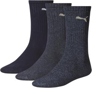 Puma Unisex Sportsocken Cush Crew 6er Pack (35-38, Navy)