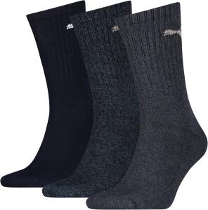 Puma Unisex Sportsocken Cush Crew 6er Pack (39-42, Navy)