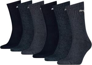 Puma Unisex Sportsocken Cush Crew 6er Pack (39-42, Navy)