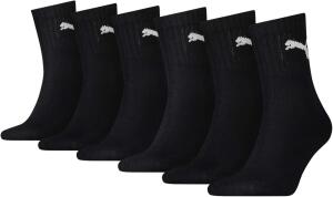 Puma Unisex Short Crew Socken Basic Sportsocken 6er Pack,...