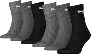 PUMA Unisex Short Crew Socken Basic Sportsocken 6er Pack...