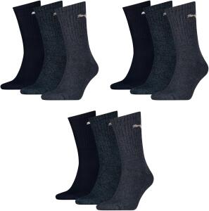 PUMA Herren Sportsocken Unisex 9P, Farbe:321 - navy,...