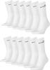 PUMA Unisex Crew Tennissocken Sportsocken Socken für Damen Herren 12 Paar, Farbe:300 - white, Socken & Strümpfe:39-42