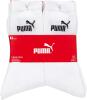 PUMA Unisex Crew Tennissocken Sportsocken Socken für Damen Herren 12 Paar, Farbe:300 - white, Socken & Strümpfe:43-46
