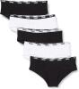 PUMA Damen Puma Womens (5 pakk) Hipster Panties, Black/White, S EU