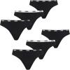 PUMA, Damen String, 6er Pack, Black, XS