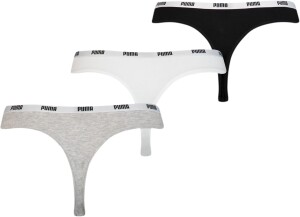 Puma Damen G-String-503008001 G-String, White/Grey/Black, S