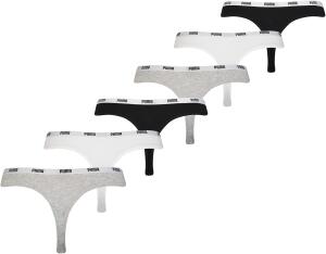 PUMA Damen Unterwäsche Strings 6P (DE/NL/SE/PL,...
