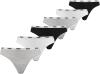 PUMA Damen Unterwäsche Unterhosen 6 String Thong (2x3) im Vorteilspack, Farbe:002 - White/Grey/Black, Bekleidungsgröße:S