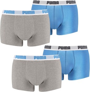 PUMA Boxershort Basic 4er Pack, Jeansblau, XL