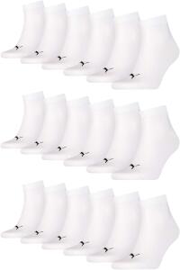 PUMA Unisex Quarters Socken Sportsocken, 18 Paar - 39-42,...