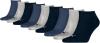 PUMA unisex Sneaker Socken Kurzsocken Sportsocken 261080001 9 Paar, Farbe:Mehrfarbig, Menge:9 Paar (3 x 3er Pack), Größe:39-42, Artikel:-532 navy/grey/nightshadow blue