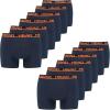 HEAD Herren-Boxershort Basic, 12er-Pack Large 493 - Peacoat/Orange