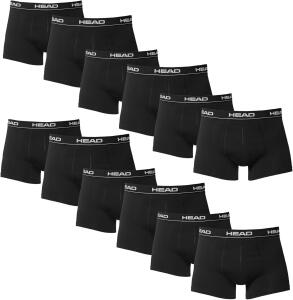 Head – Herren-Boxershort Basic, 12er-Pack, Schwarz XL