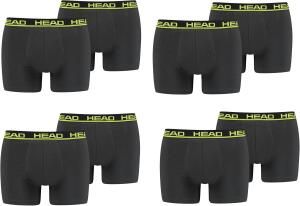 Head Herren Boxershorts Unterwäsche 8P (Phantom/Lime...