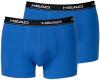 Head Boxershorts für Herren, Basic, 2 Stück, Blau / Schwarz