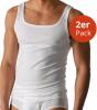 Mey Herren Unterhemd - Noblesse 2800 - Weiß - Größe 7 - Shirt aus reiner Baumwolle - Tank Top ohne Seitennähte - Feinripp - Maschinenwäsche bis 95 Grad