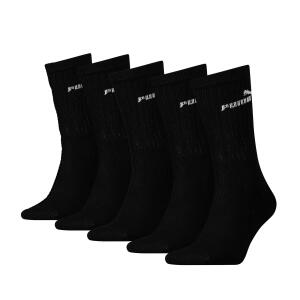 Puma 5 Paar Unisex Crew Tennissocken ELEMENTS