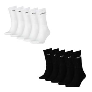 Puma 5 Paar Unisex Crew Tennissocken ELEMENTS