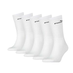 Puma 5 Paar Unisex Crew Tennissocken ELEMENTS