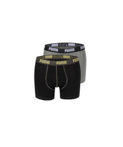 Boxer Short 2-Pack Puma Basic black/khaki